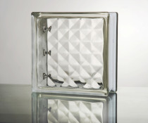 Crystal hwa glass brick white jewel pattern environmentally-friendly material partition background wall