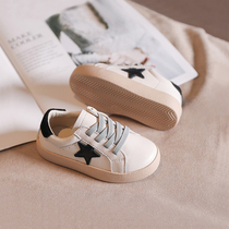 Baby shoes spring and autumn soft-bottomed toddler shoes boys and girls baby white shoes one year old children