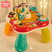 Early education game table for young children multifunctional puzzle baby learning baby toy table 6 months 2 Boys 1-3 years old