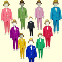 Candy color girl performance suit boy color costume piano Photo childrens clothing childrens small suit suit suit tide