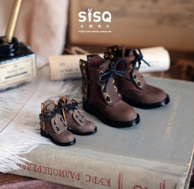 taobao agent [SQ Poem] Cigaronne OB11 Leather Boots Small Shoes 12 -point Clay GSC Doll Piccodo