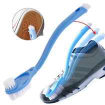 Double head long handle shoe brush soft hair double-sided cleaning brush sneaker shoe brush kitchen cleaning special brush