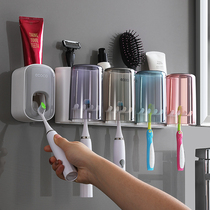 Japan imports S I AM ME U J I TOOTHBRUSH SHELF FREE TOILETRIES CUP TOOTHBRUSHING CUP HUNG WALL TYPE TOILET WALL