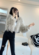 Fur fur fur coat female fried street white mink whole leather 2021 new wild fur one small fragrance autumn and winter