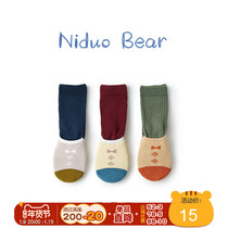 Nidal bear baby socks non-slip dispensing long socks baby floor socks autumn and winter thickened autumn and winter toddler socks