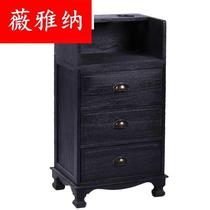  Solid wood vintage special cabinet Tool car hair cabinet Hair salon barber shop wooden tool cabinet