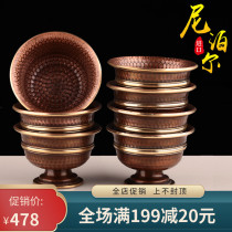 Water supply cup for Buddha for Buddha cup Nepal water supply bowl Pure Copper worship Buddha cup Water cup Guanyin water cup Holy water cup