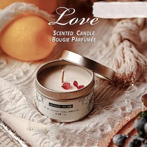 Honey oil peach blossom scented scented candle flower fragrance bedroom candlelight dinner romantic decoration purification air fragrance