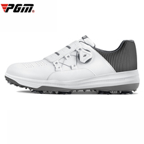 PGM top layer leather golf shoes men's golf leather waterproof shoes rotating shoelace movable spikes