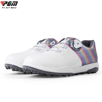 PGMs golf shoes women 2022 new waterproof shoes ultra slim leather patent anti-side sliding button sports women shoes