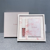 Spot●3 3 sale day cabinet Three21 Spring cherry Blossom season limited four-color eye shadow lip glaze set package SF