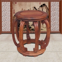 Myanmar rosewood new Chinese drum stool Solid wood round stool Leisure stool Dining table stool Child stool
