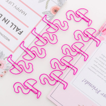 Clearance handling special loss girl heart pink metal note clip clip clip simple office paper clip
