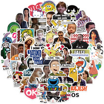 50 extranet social expression package graffiti stickers shake sound net red with laptop ipad mobile phone stickers