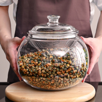 Large capacity plexiglass sealed tea dry coffee tangerine peel storage tank milk powder barrel food grade storage tank