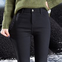 Plus velvet leggings women wear autumn and winter 2021 New thick cotton pants tight magic black pants small feet black pants
