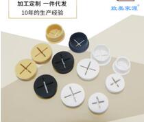 Cross rubber plug round white yellow black soft silicone through hole cover hand cabinet dust plug rubber opening 2025