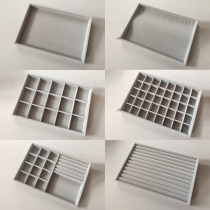 Lidless ring plate Ring earrings tray Necklace storage box Bracelet earrings Jewelry box Display props Jewelry rack
