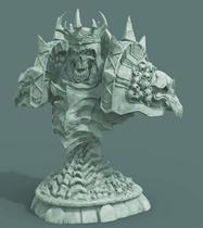 King of the dead bust super high fine version 3D printing model data stl character hand-made high-precision material file