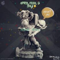 Player casting loyalty award April Fools Day Goblin war chess board game 3D printed model stl high-precision material file