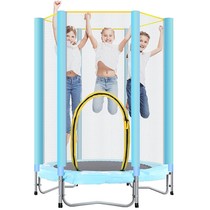 Trampoline Home Childrens Indoor with net for adult gym kids bouncing bed