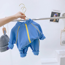Male and female sport Spring clothing suit 2022 new Korean version Childrens spring autumn and winter clothing Two sets of baby spring clothes
