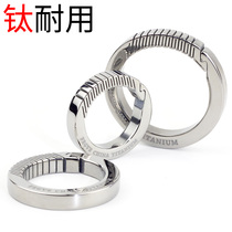 Car key pendant Men and women dedicated to Mercedes-Benz BMW Audi Porsche Titanium alloy keychain ring lettering