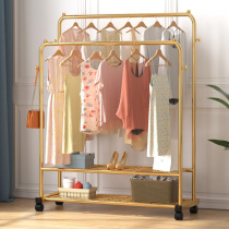 Drying rack floor-to-ceiling folding indoor balcony clothes bar household bedroom hangers simple clothes rack drying hangers
