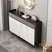 Italian light luxury Rock board entry door storage shoe cabinet simple modern home door entrance hall Hall cabinet living room Large Capacity