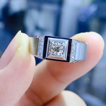Fudaseng atmosphere Diamond mens ring round white 18K gold mens wedding diamond ring custom mens wedding ring
