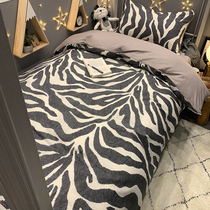 College dormitory bedding three-piece cotton quilt cover bedroom bed sheets upper and lower beds