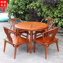 Hedgehog Purple Sandalwood Table Dining Chair Solid Wood Furniture New Chinese Fancy Pear Wood Suo Table Red Wood Furniture Custom
