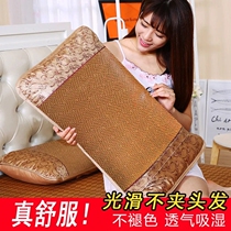 Pillowcase summer new cool ice silk summer pillowcase cool pillow core set Single mat rattan pillowcase pair