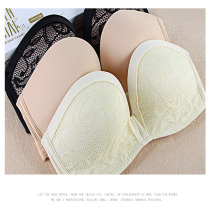 Strapless underwear womens summer thin incognito invisible small chest gathered non-slip beauty back bra bandeau wrap bra