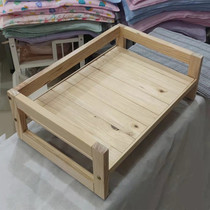 Pet Pooch Bed Cat Bed Solid Wood Kennel Cat Nest Large Small And Medium Dog Nest Cushion Ground Damp All Season Universal