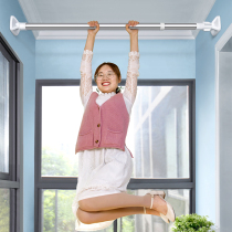 Telescopic clothes bar bedroom non-perforated installation Curtain rod living room nail-free door curtain pole toilet cold clothes hanging rod