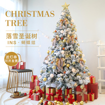 Xindie butterfly Golden Christmas tree home Package 1 5 1 8 2 3 meters encrypted large Christmas scene decorations