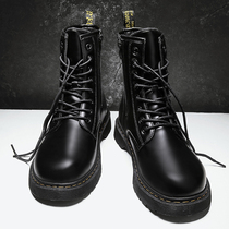 Gao Gang Martin Boots Mens Spring and Autumn Mens Korean Joker Toilwear Dark Tide Mens Locomotive Waterproof Boosters