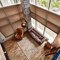 Hive curtain day and night curtain bedroom balcony electric shading lifting bead type organ curtain Roman curtain Louver Curtain roll