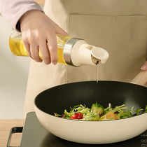 Glass oil jug Automatic opening and closing anti-leakage kitchen Home Oil bottle oil Sesame Oil Soy Sauce Vinegar Jug Seasoning Bottle Oil Bottle