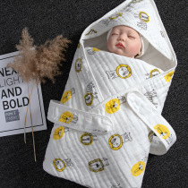 Baby quilt Newborn spring and autumn and summer thin newborn baby supplies wrapped quilt cotton gauze hug quilt delivery room package list