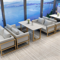 Nordic bar Clear bar Relax Area Cafeterie guests Commercial leather tea Restaurant Sofa Seat Dining Table and chairs