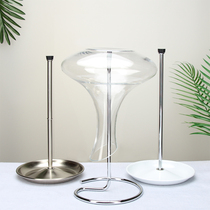 Stainless steel decanter bracket can be disassembled and assembled drain rack upside down to dry with water tray detachable hanging shelf