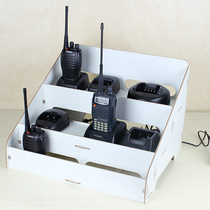 Hotel walkie-talkie management box office desktop storage box Dogg property security intercom storage box