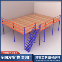 Manufacturer customized warehouse 2nd floor loft platform shelving heavy construction steel structure plant heavy thickened detachable