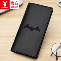 Flowers Playboy Mens Wallet 2022 New Bull Leather Money Clip Long student Youth Artisanal Fashion Cartoon Leather Clips