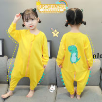 Baby Sleeping Bag Spring Summer Season Pure Cotton Thin male and female baby Sub-legged sleeping clothes Childrens anti-kicks are used universally by the Four Seasons