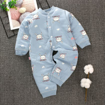 Step up children conjoined mens cotton warm female baby cotton clothes pure cotton open gear one-piece climbing to wear thick baby clothes