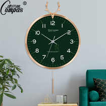 Combus watch home fashion wall clock mute living room Nordic decoration simple wall watch creative art quartz clock