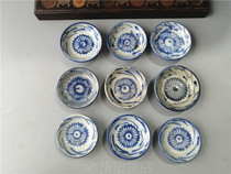 Bao old bag true hallai whole product blue and white chrysanthemum plate collection old porcelain old items single price